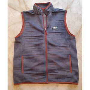 Men’s L.L Bean Airlight Vest Ribbed Slightly Fitted Dark Gray Mens Large Tall